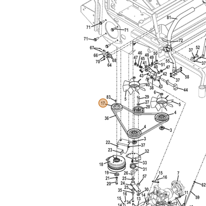 Grasshopper part 415538 — IPL diagram snippet (6x zoom, amber highlight)