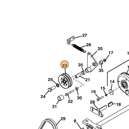 Grasshopper part 415610 — IPL diagram snippet (6x zoom, amber highlight)