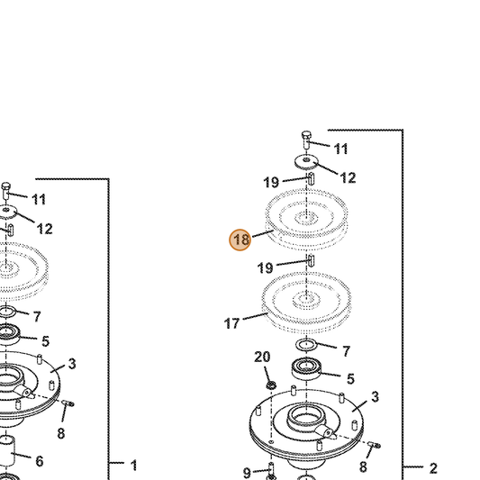 Grasshopper part 415897 — IPL diagram snippet (6x zoom, amber highlight)