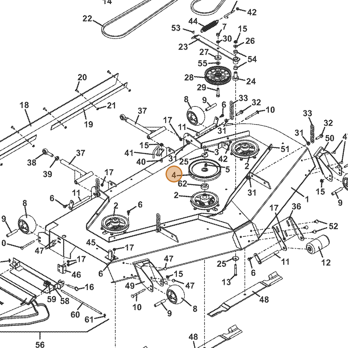 Grasshopper part 415904 — IPL diagram snippet (6x zoom, amber highlight)