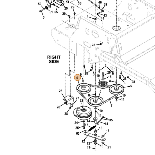 Grasshopper part 415905 — IPL diagram snippet (6x zoom, amber highlight)