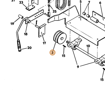 Grasshopper part 416085 — IPL diagram snippet (6x zoom, amber highlight)