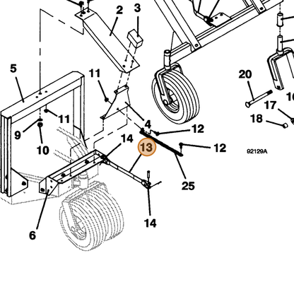 Grasshopper part 420100 — IPL diagram snippet (6x zoom, amber highlight)