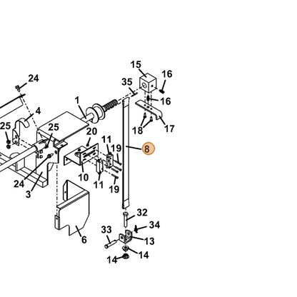 Grasshopper part 420111 — IPL diagram snippet (6x zoom, amber highlight)