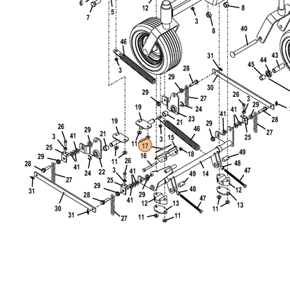 Grasshopper part 420906 — IPL diagram snippet (6x zoom, amber highlight)