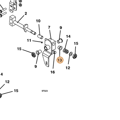 Grasshopper part 422055 — IPL diagram snippet (6x zoom, amber highlight)