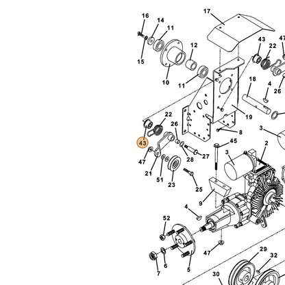 Grasshopper part 422750 — IPL diagram snippet (6x zoom, amber highlight)