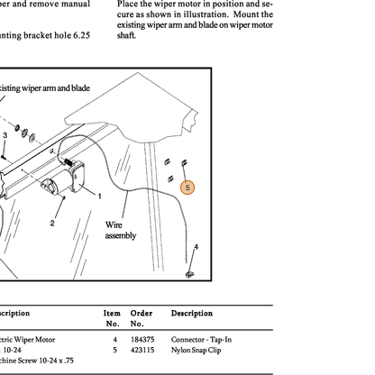 Grasshopper part 423115 — IPL diagram snippet (6x zoom, amber highlight)