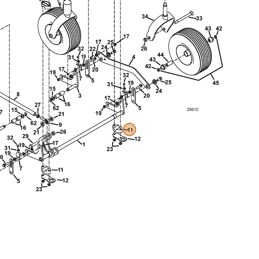 Grasshopper part 423644 — IPL diagram snippet (6x zoom, amber highlight)