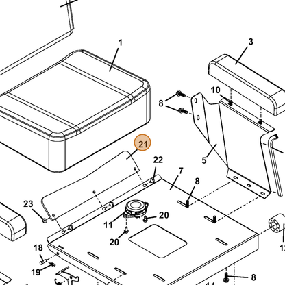 Grasshopper part 424177 — IPL diagram snippet (6x zoom, amber highlight)