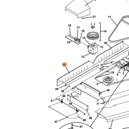 Grasshopper part 424190 — IPL diagram snippet (6x zoom, amber highlight)