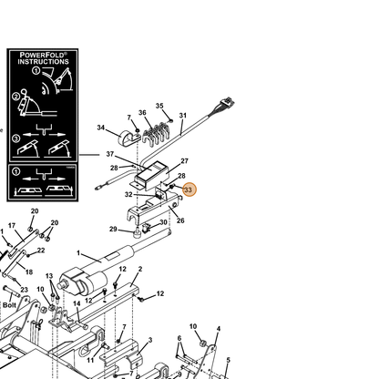 Grasshopper part 424200 — IPL diagram snippet (6x zoom, amber highlight)