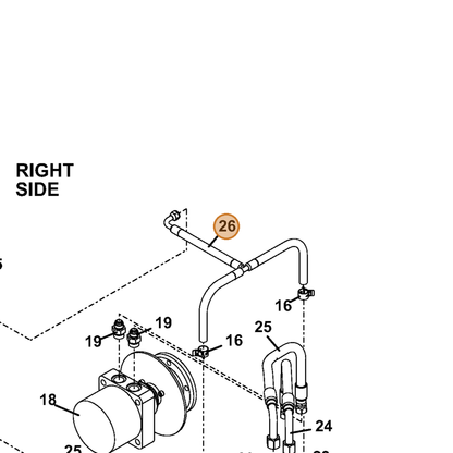 Grasshopper part 424316 — IPL diagram snippet (6x zoom, amber highlight)