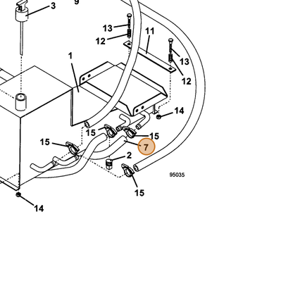 Grasshopper part 424336 — IPL diagram snippet (6x zoom, amber highlight)