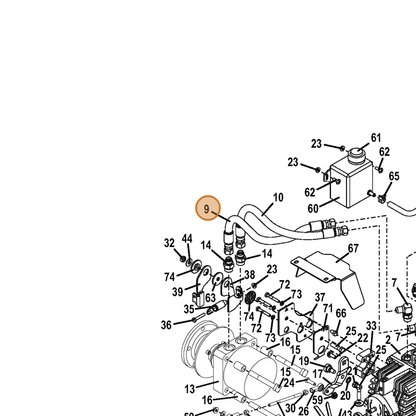 Grasshopper part 424352 — IPL diagram snippet (6x zoom, amber highlight)