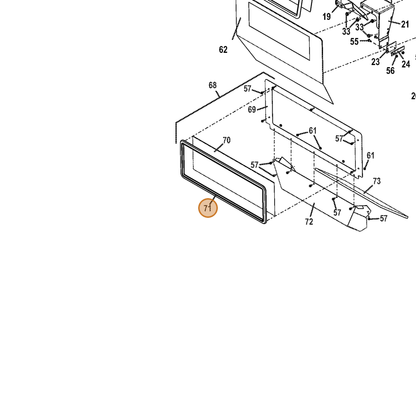 Grasshopper part 425700 — IPL diagram snippet (6x zoom, amber highlight)