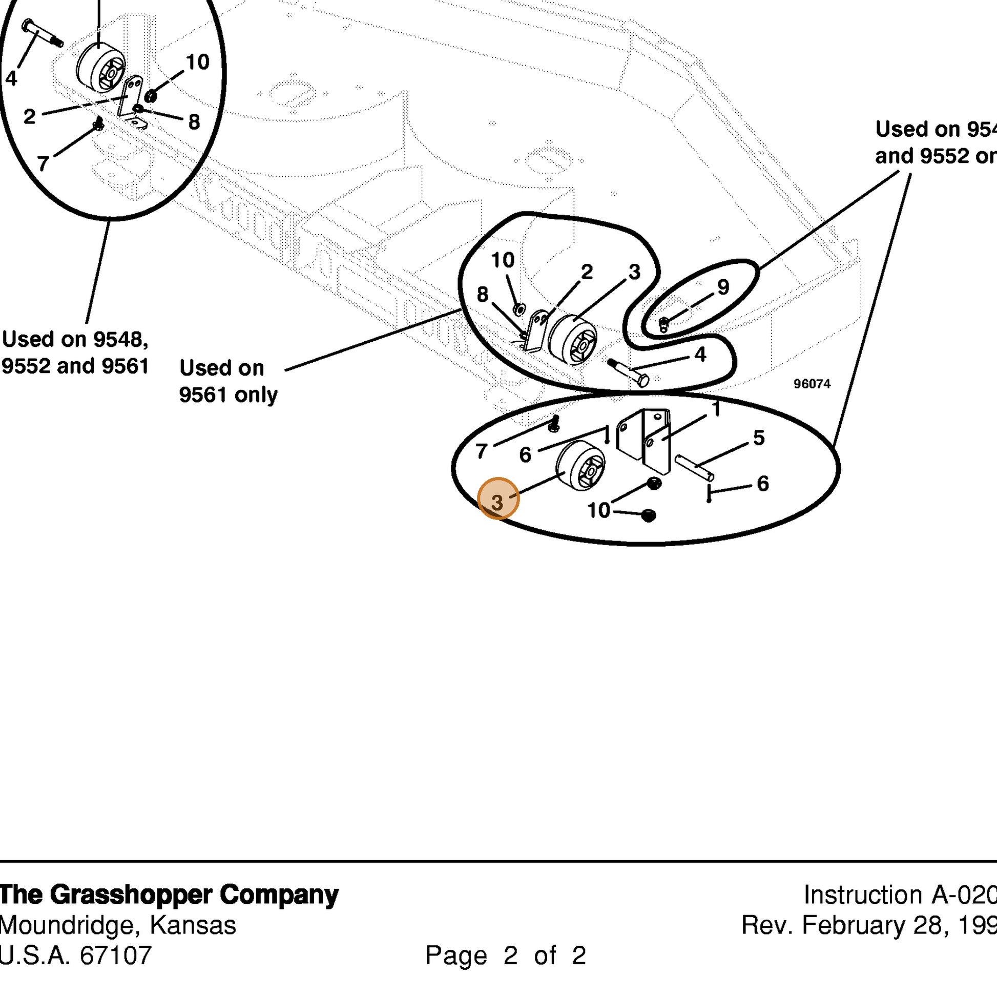 Grasshopper part 426120 — IPL diagram snippet (6x zoom, amber highlight)