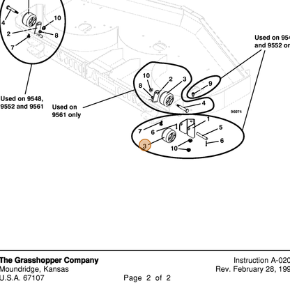 Grasshopper part 426120 — IPL diagram snippet (6x zoom, amber highlight)
