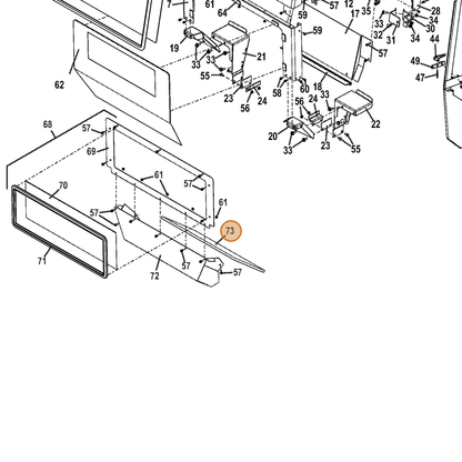 Grasshopper part 427210 — IPL diagram snippet (6x zoom, amber highlight)