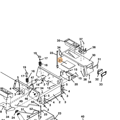 Grasshopper part 427275 — IPL diagram snippet (6x zoom, amber highlight)