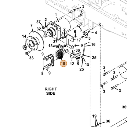 Grasshopper part 481103 — IPL diagram snippet (6x zoom, amber highlight)