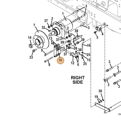Grasshopper part 481145 — IPL diagram snippet (6x zoom, amber highlight)