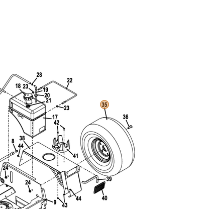 Grasshopper part 483420 — IPL diagram snippet (6x zoom, amber highlight)
