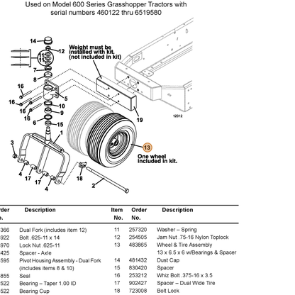 Grasshopper part 483865 — IPL diagram snippet (6x zoom, amber highlight)