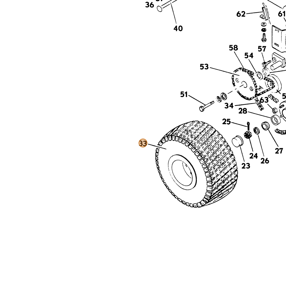 Grasshopper part 483899 — IPL diagram snippet (6x zoom, amber highlight)