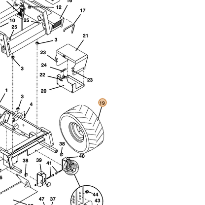Grasshopper part 483927 — IPL diagram snippet (6x zoom, amber highlight)