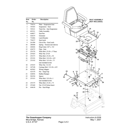 Grasshopper part 503656 — IPL diagram snippet (6x zoom, amber highlight)