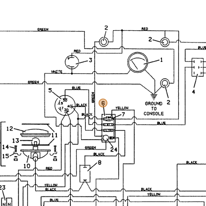 Grasshopper part 603133 — IPL diagram snippet (6x zoom, amber highlight)