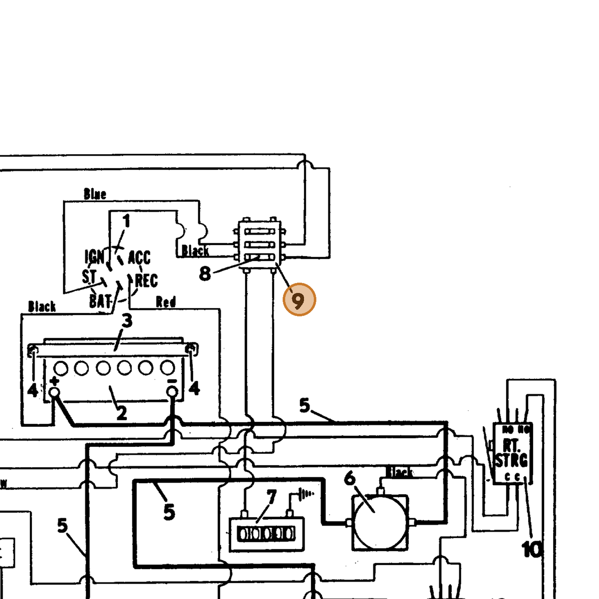 Grasshopper part 603135 — IPL diagram snippet (6x zoom, amber highlight)