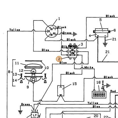 Grasshopper part 603140 — IPL diagram snippet (6x zoom, amber highlight)