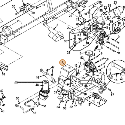 Grasshopper part 603161 — IPL diagram snippet (6x zoom, amber highlight)