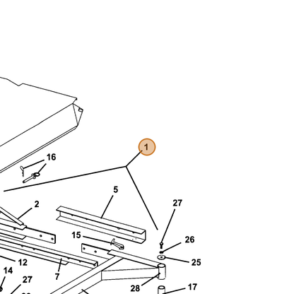 Grasshopper part 603219 — IPL diagram snippet (6x zoom, amber highlight)