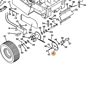 Grasshopper part 603225 — IPL diagram snippet (6x zoom, amber highlight)