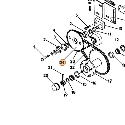 Grasshopper part 603232 — IPL diagram snippet (6x zoom, amber highlight)