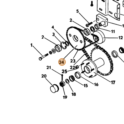 Grasshopper part 603236 — IPL diagram snippet (6x zoom, amber highlight)