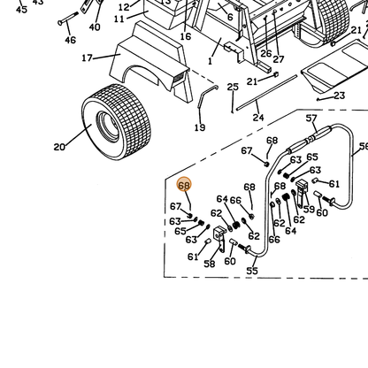 Grasshopper part 603267 — IPL diagram snippet (6x zoom, amber highlight)
