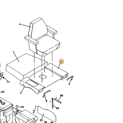 Grasshopper part 603337 — IPL diagram snippet (6x zoom, amber highlight)