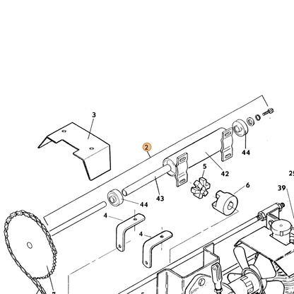 Grasshopper part 603455 — IPL diagram snippet (6x zoom, amber highlight)