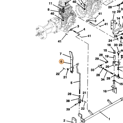 Grasshopper part 603556 — IPL diagram snippet (6x zoom, amber highlight)