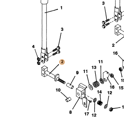 Grasshopper part 603558 — IPL diagram snippet (6x zoom, amber highlight)