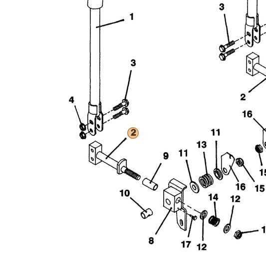 Grasshopper part 603558 — IPL diagram snippet (6x zoom, amber highlight)