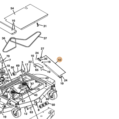 Grasshopper part 603571 — IPL diagram snippet (6x zoom, amber highlight)