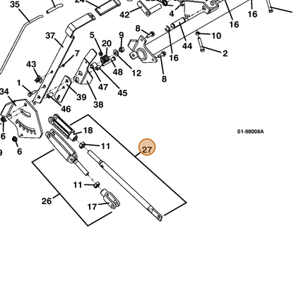 Grasshopper part 603578 — IPL diagram snippet (6x zoom, amber highlight)