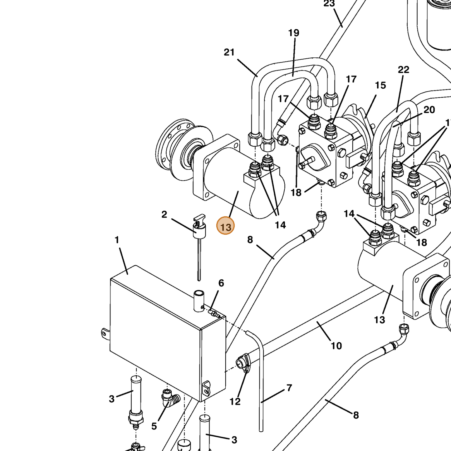 Grasshopper part 603596 — IPL diagram snippet (6x zoom, amber highlight)