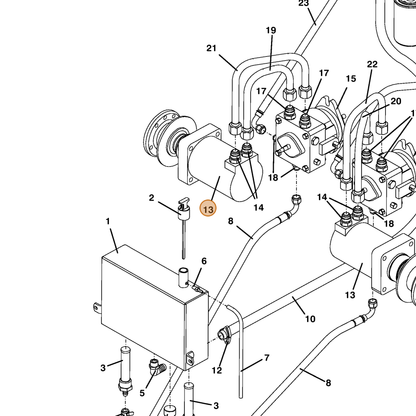 Grasshopper part 603596 — IPL diagram snippet (6x zoom, amber highlight)