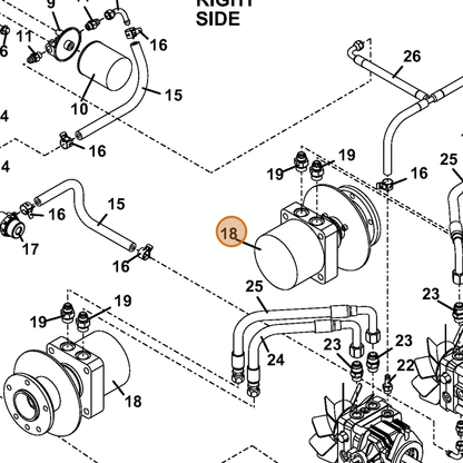 Grasshopper part 603611 — IPL diagram snippet (6x zoom, amber highlight)